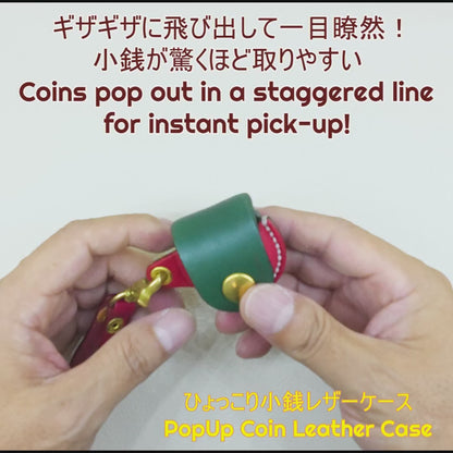 Pop-Up Leather Coin Case